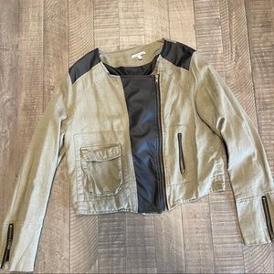 Charlotte Russe olive green and black jacket XL